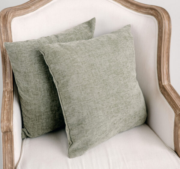 Sage Green Square Pillows with Texture