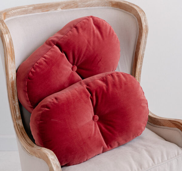 Rusty Velvet Oblong Pillows