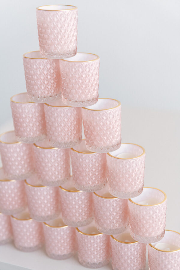 Pale Pink Votive Holders - Image 2