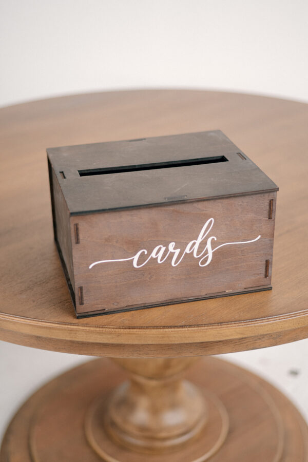 Rustic Wooden Card Box