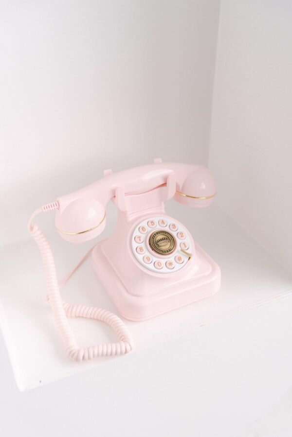 Pink Retro Audio Message Book Phone
