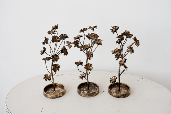 Metal Flower Accent (3 Available)