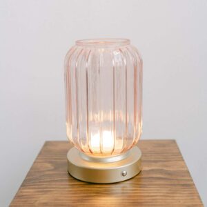 Pink Glass LED Table Lamp (17 available)