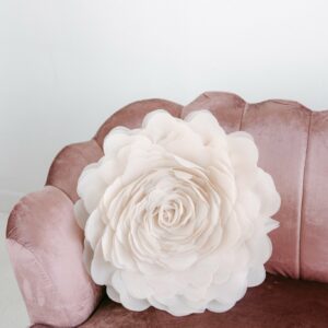 Cream Flower Pillow (4 available)