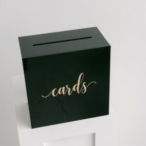 Black and Gold Card Box